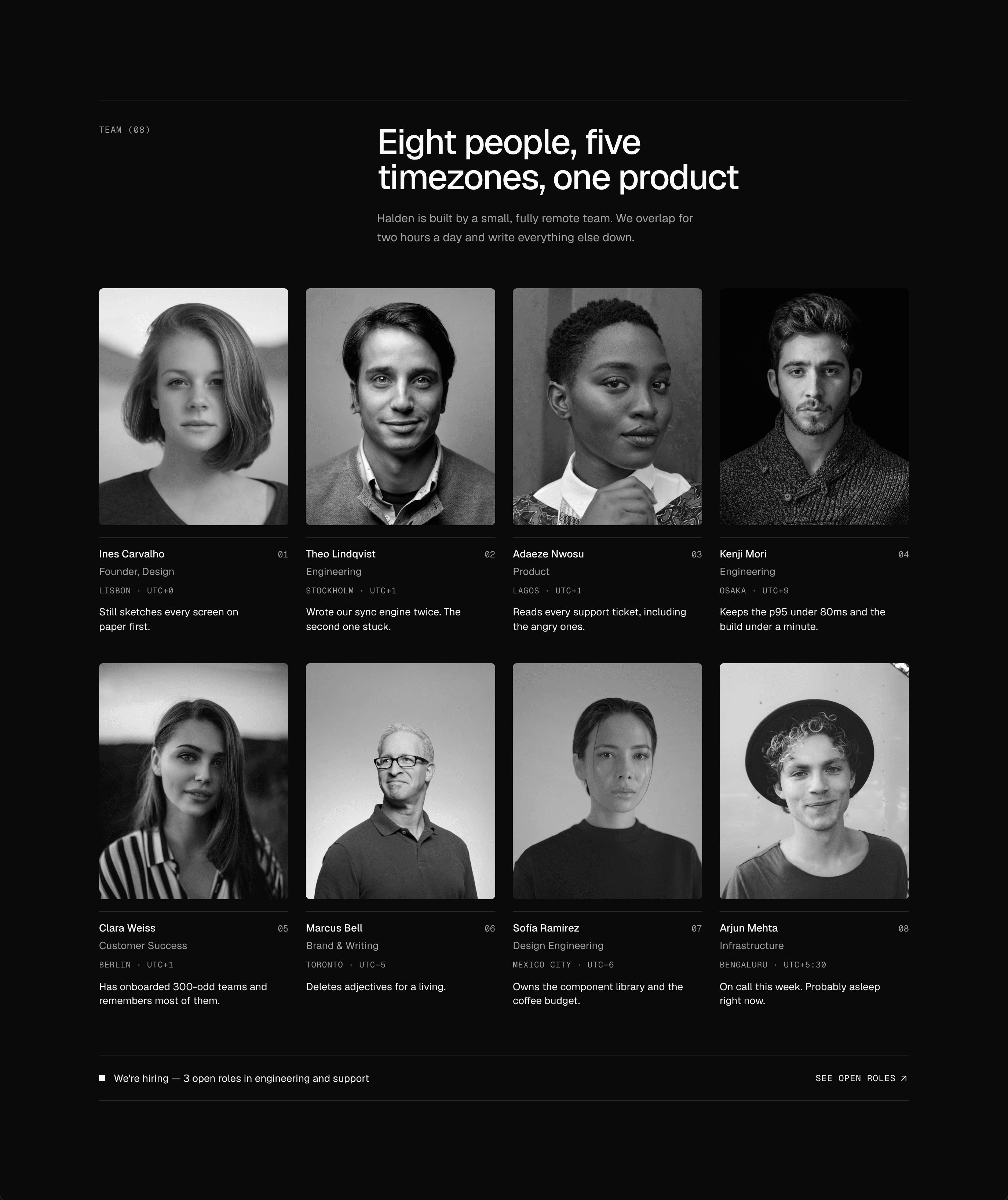 Team block preview