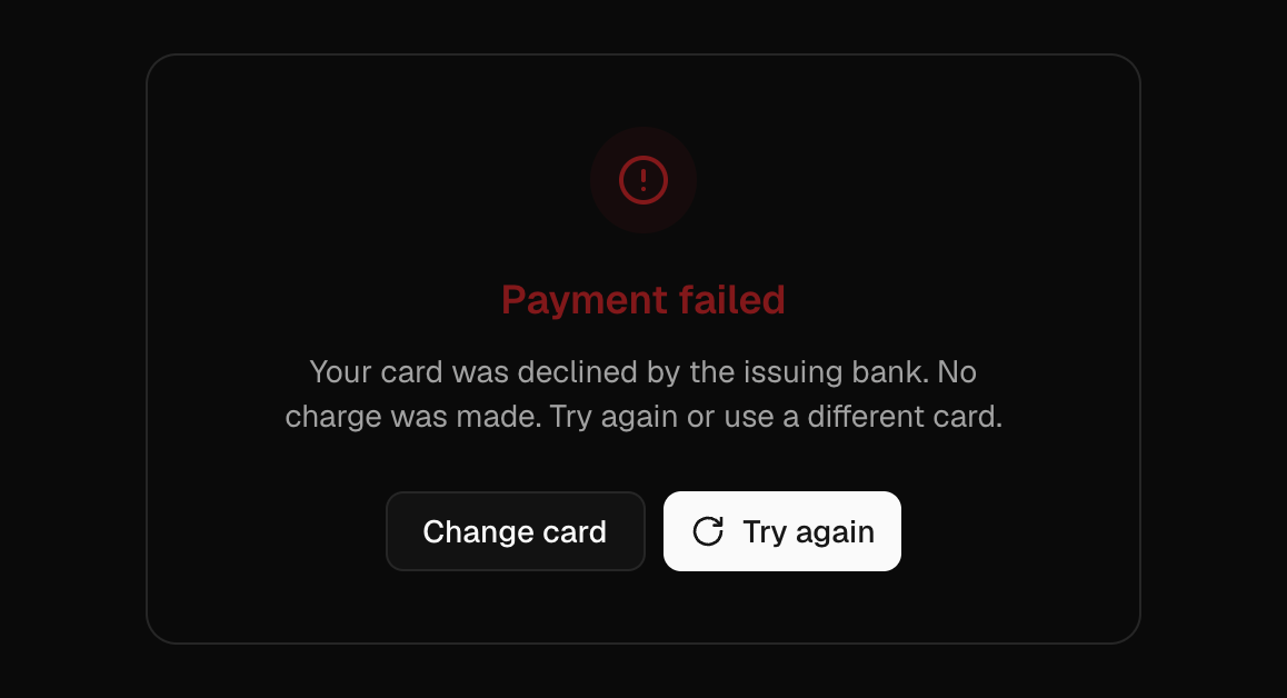 Error Result - Devsloka Components